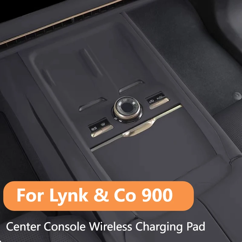 

Беспроводная зарядная панель для Lynk&Co 900, силиконовый коврик для центральной консоли, аксессуары для модификации интерьера