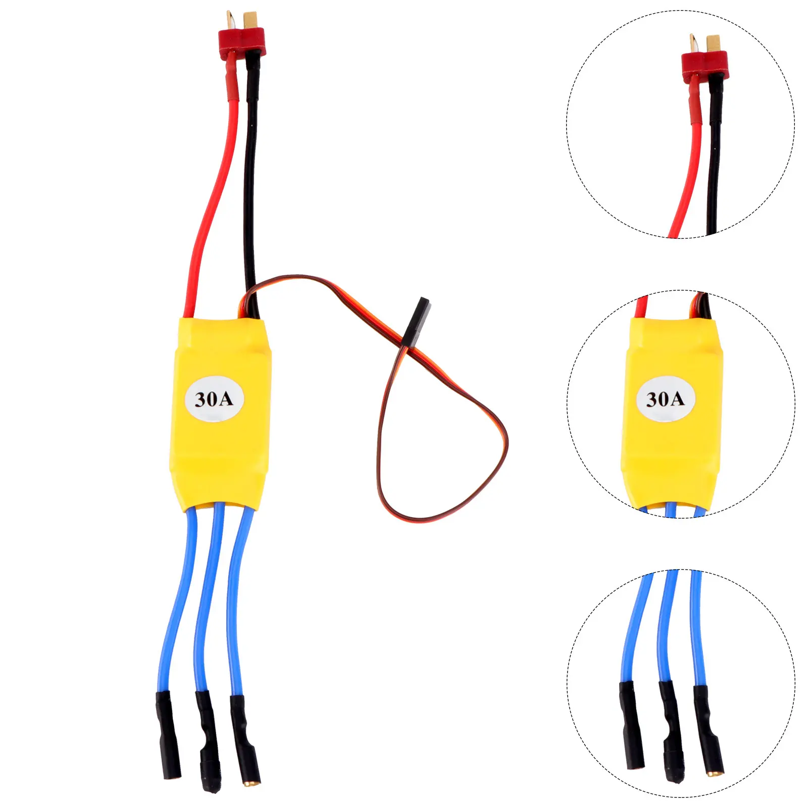 

30A Esc Controller 45*24*11Mm 30A Continuous 40A Burst 2-3 Lipo 5-9 Nicd/Nimh 210000Rpm 12P 2P Blm
