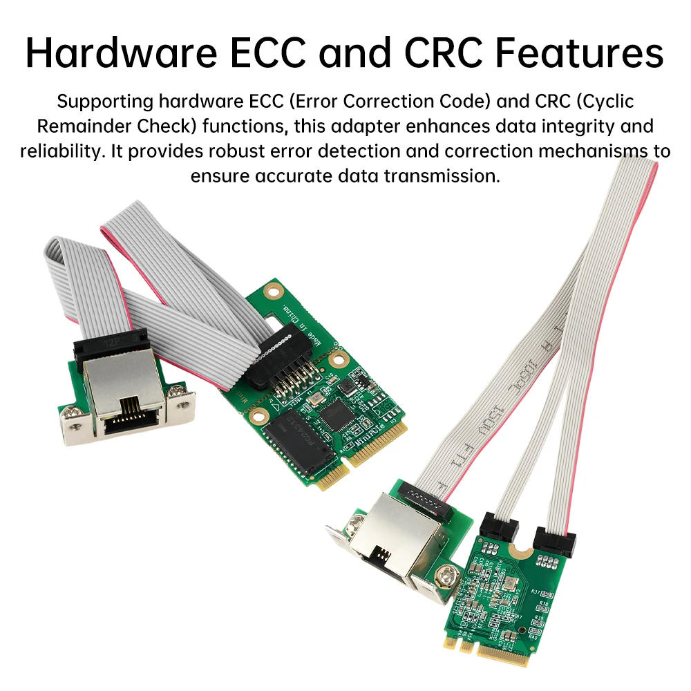 M2 RJ45 Network Adapter RTL8125BG Chip M.2 Gigabit Ethernet Network Card 2.5G/1000/100Mbps PCIE Bus Network Card