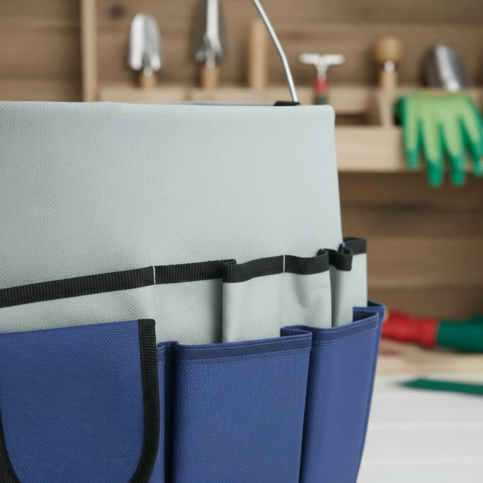 Gardening Tool Tote Large Capacity Multi-Pocket Tool Organizer Canvas Container Bag Waterproof Sturdy-Duty for Construction Site - view 4