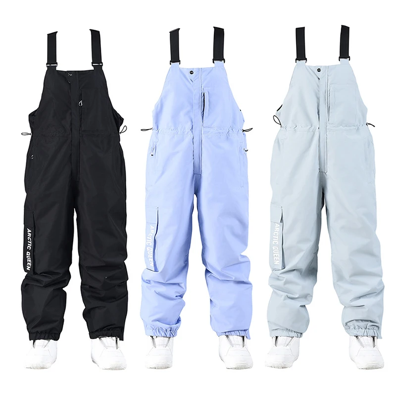 Pantalon de ski chaud pour hommes et femmes, coupe-vent, élastique, imperméable, respirant, coupe-vent, sport, snowboard, ski, hiver