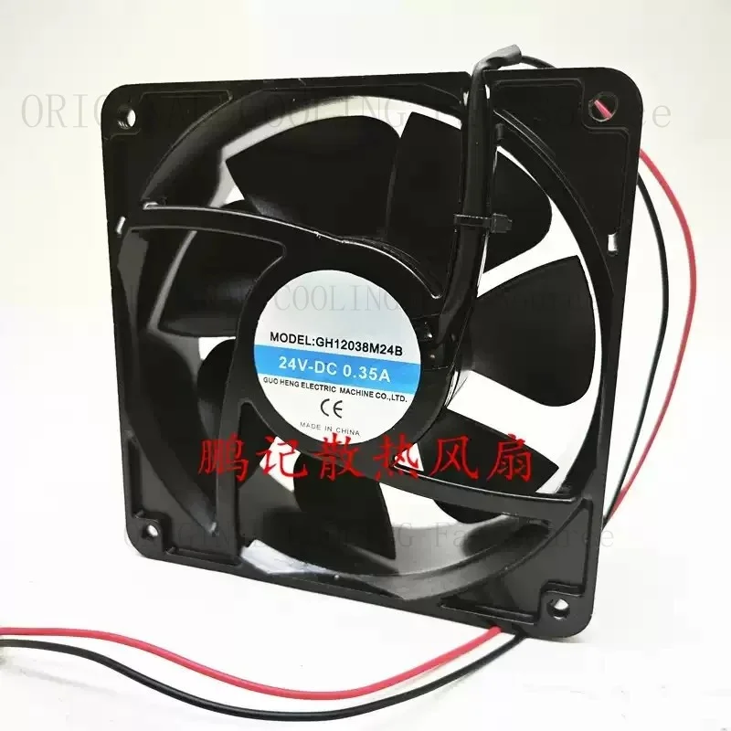 R+  1PCS FOR GH12038M24B DC24V 0.35A aluminum frame frequency converter cooling fan *pi