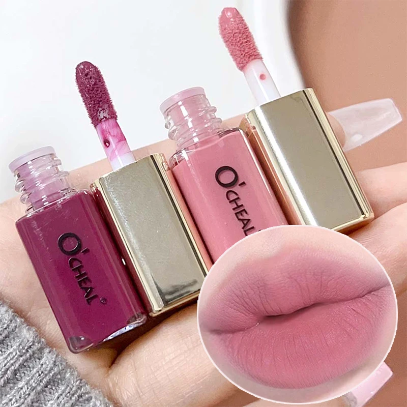 Mini 10 Color Liquid Lipstick Waterproof Non-stick Cup Long Lasting Velvet Matte Nude Purple Pink Lip Gloss Cosmetic Makeup Care