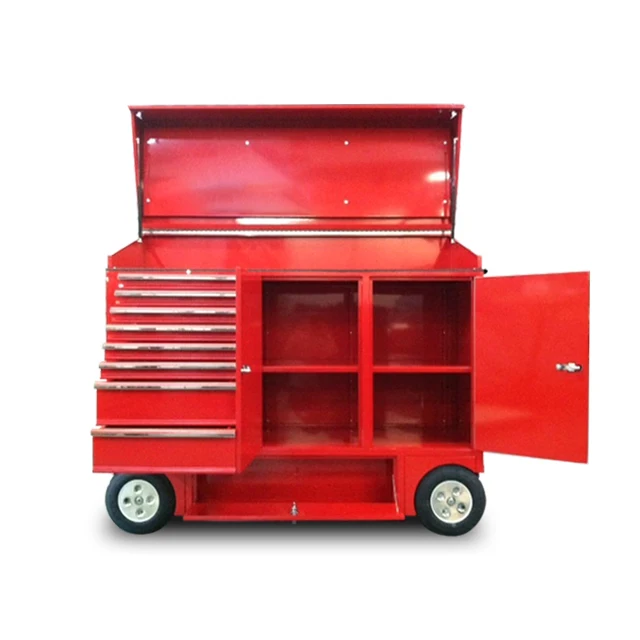 Customized Custom Small Toolbox Racing Tool Pit Box Wagon Cart W/ Top