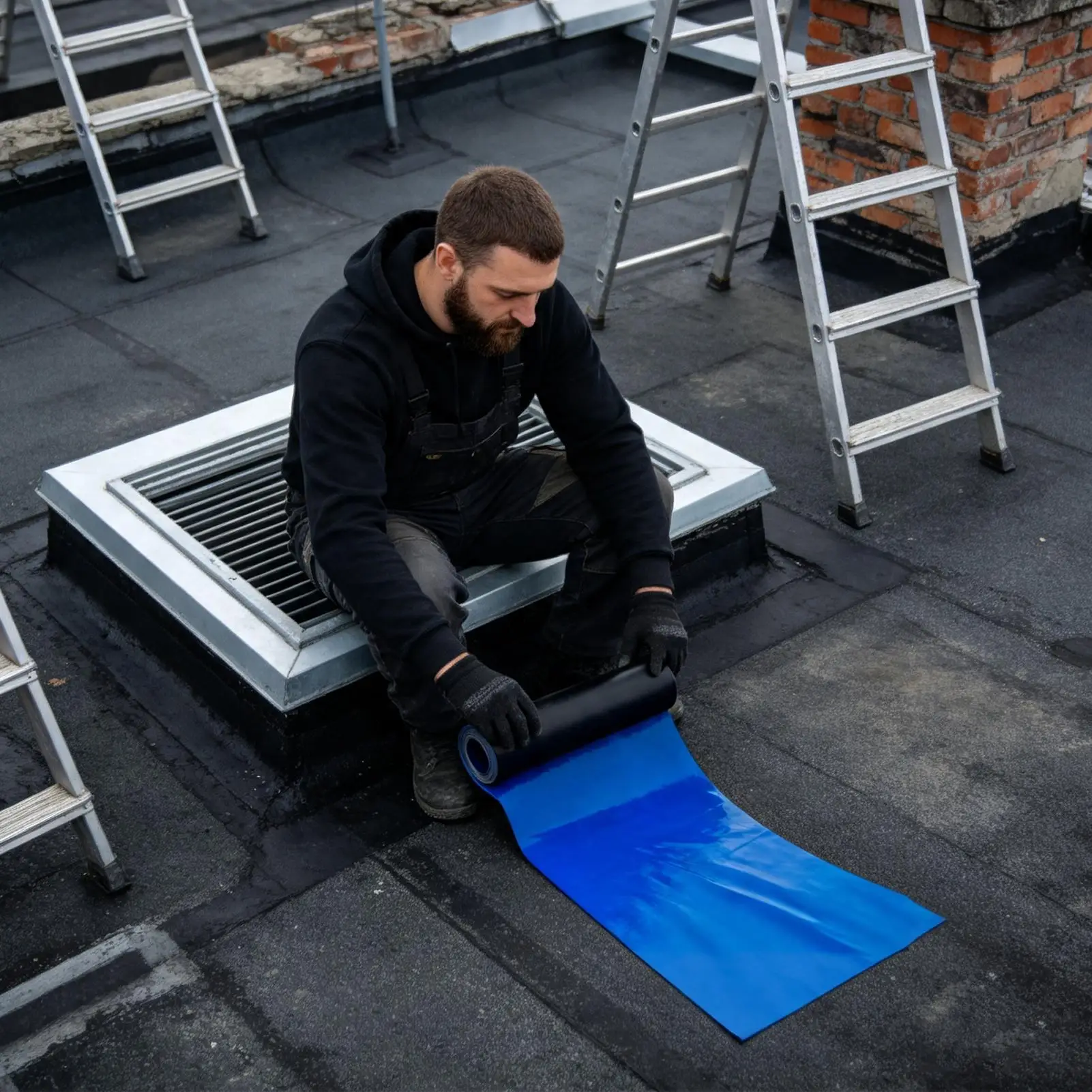 Under Deck Rain Shield Strong Self-Adhesive Leak-Proof Heavy Duty Tape RV Roofing Material For Wall Outdoor Repair Construction