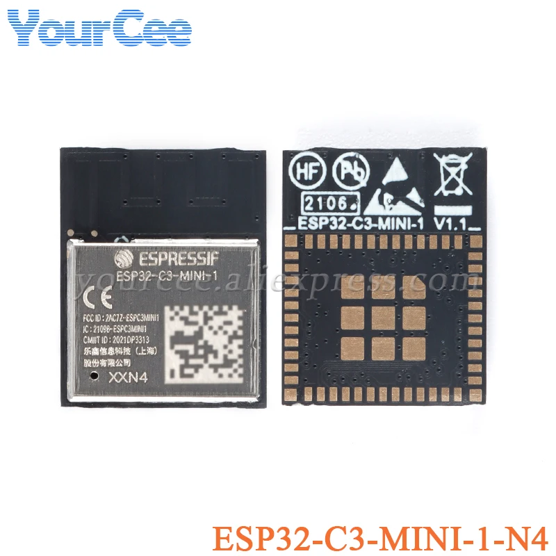 ESP32 ESP32-C3-MINI-1U ESP32-C3-MINI-1 WiFi Wireless Module 3-3.6V ESP32-C3-MINI-1U-N4 ESP32-C3-MINI-1-N4