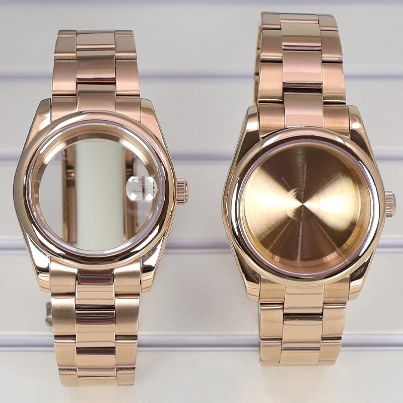 36mm/39mm Rose Gold NH35 Watch Case Parts Sapphire Glass For NH35 NH36 7S26 Miyota8215 DG 2813 29mm Dial Oyster/Jubilee Strap