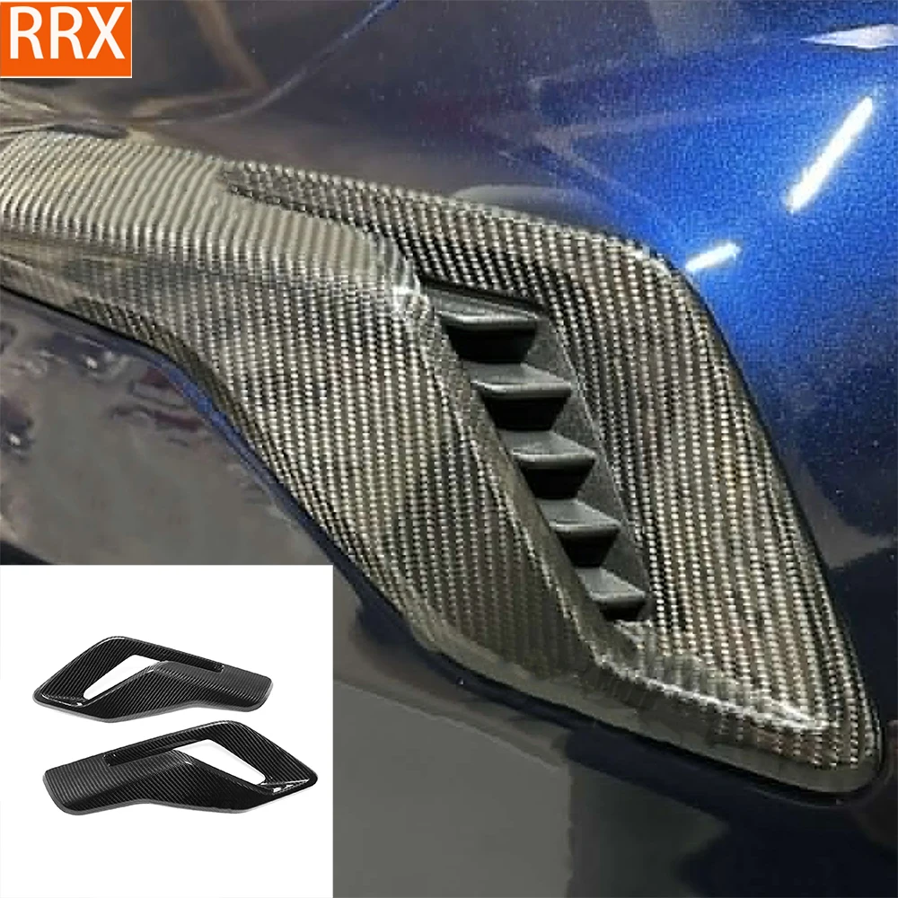 

For Ford Raptor F150 2021 2022 2023 2024 Fender Air Outlet Frame Tuning Cover Real Dry Carbon Hardware Car Exterior Accessories