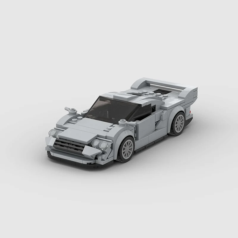 Supercar City Speed Champions Car Racing Building Blocks MOC CLK GTR V2 Racers World Famous Vehicle Technique Bricks Kids Toys