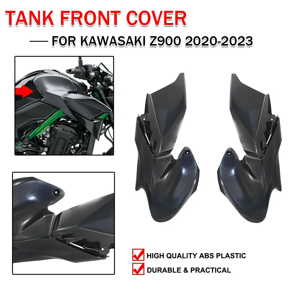 

Motorcycle Fairing Cowl Side Gas Guard Motor Protection Panel Front Trim Cover For Kawasaki Z900 Z 900 2020-2023 Unpainted Tank