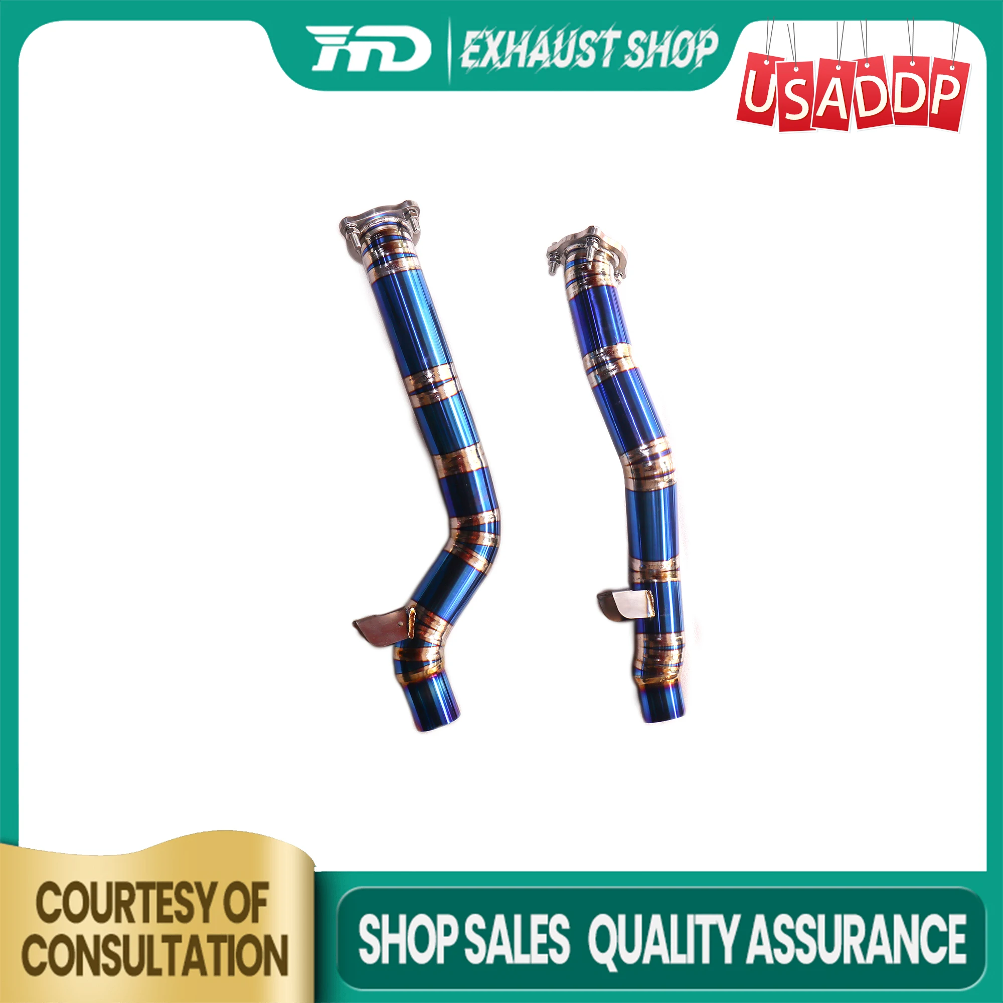 

HMD High quality for Porsche Cayenne GTS 958 3.6T Resonant Tube Exhaust system powerful Non-destructive installation Ti