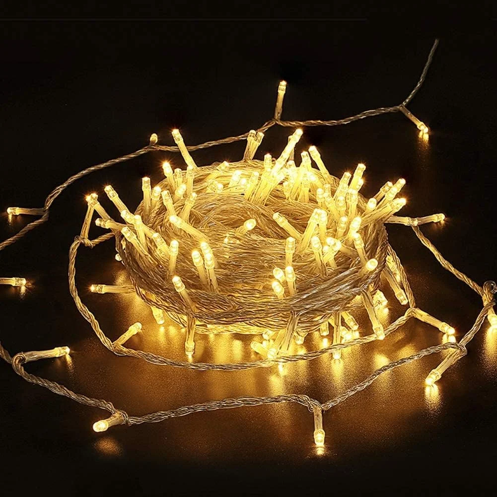 1pc 10/20/40/80LED Battery Powered String Lights Waterproof Fairy Light For Home Garden Party Tree Indoor Outdoor Festival Decor