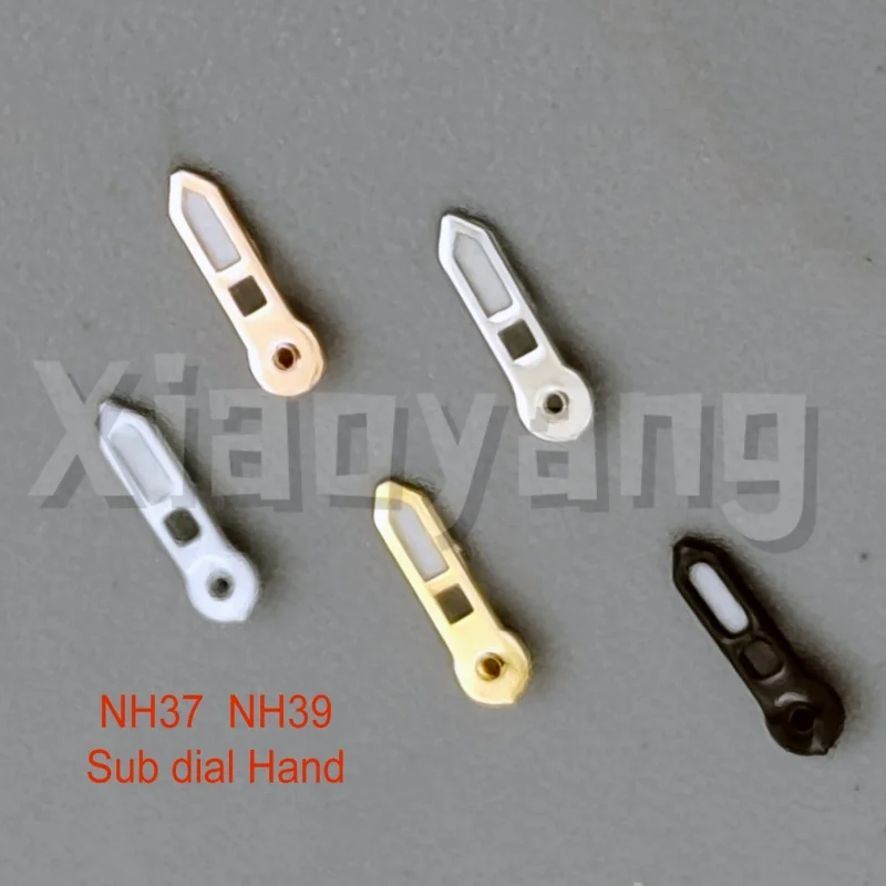 3mm Silver/Black/White/Gold/Rose-Gold  Small Watch Hands Green Luminous For NH37 NH39 Movement Watch Sub Dial Accessories Parts