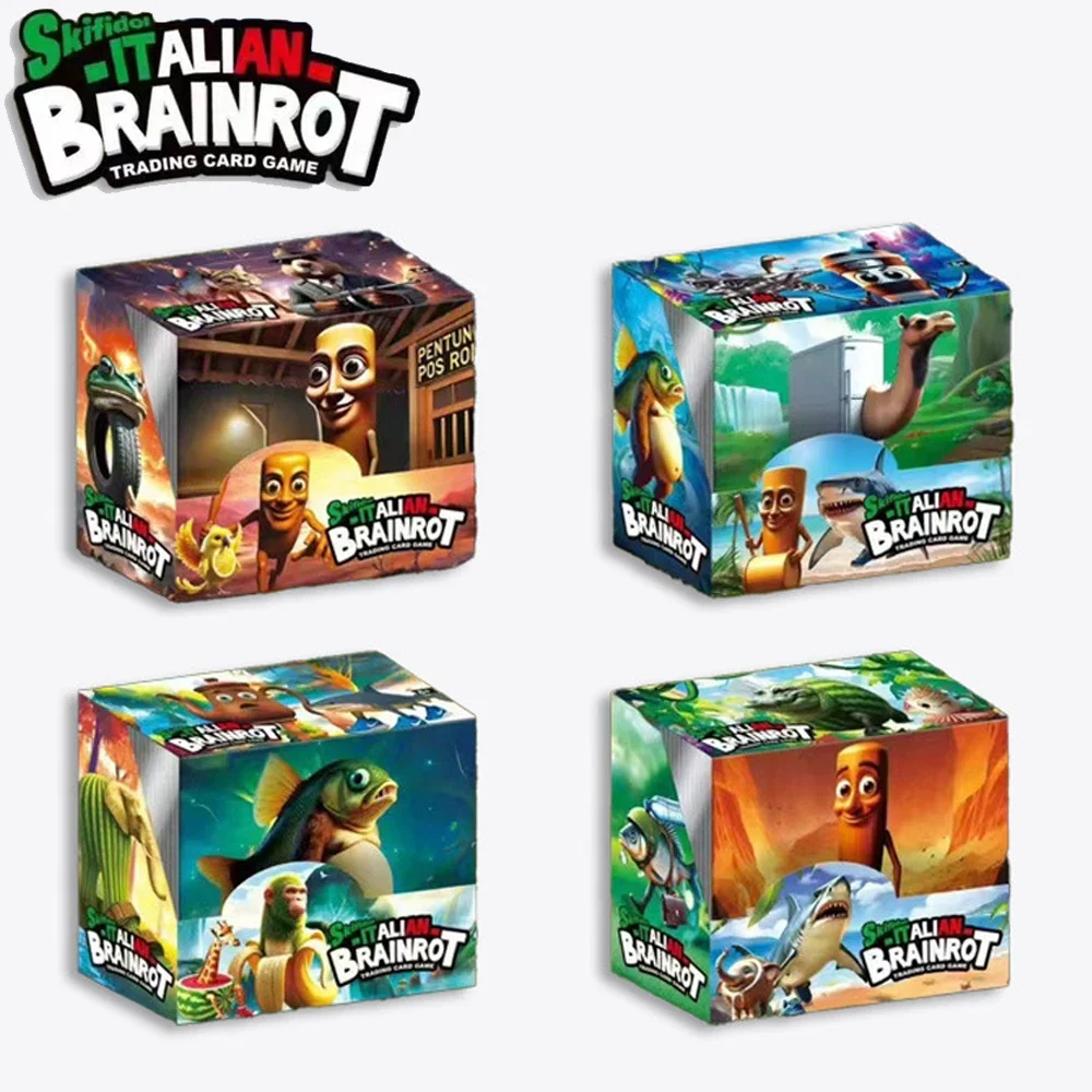 

Настольная игра Brainrot Tung Sahur Card Tralalero Tralala Collection Card Bombardino Crocodilo Shimpanzini Bananini Battle Carte Toy