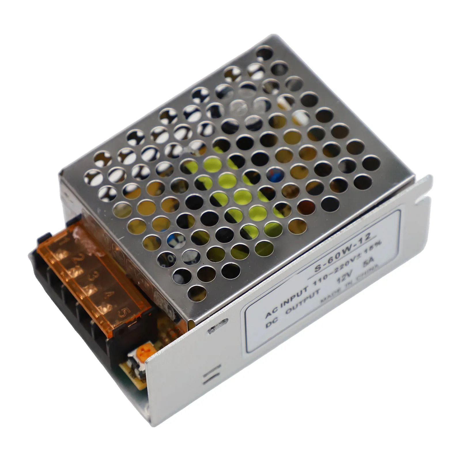 

Electronic Device Charging 85*60*34mm 12V Power Supply 12v 5a Power Adapter Voltage Regulator LED Strip Light Power