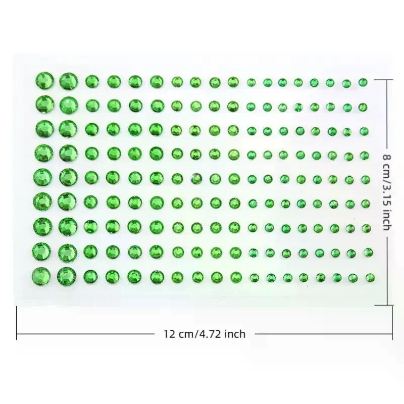 3/4/5/6 مللي متر ثلاثية الأبعاد حجر الراين عيون الوجه ماكياج الوشم المؤقت الذاتي لاصق واضح قطرة الماء ملصقات مهرجان المرحلة الجسم ديكور فني #6