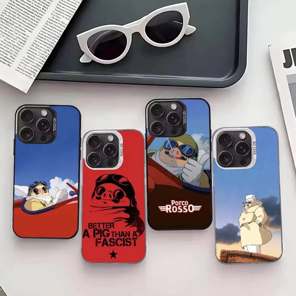 

A-Anime Cool R-Red P-Pig Phone Case For iPhone 17,16,15,14,13,12,11 Plus,Pro Max,XS,Colored silver phone case