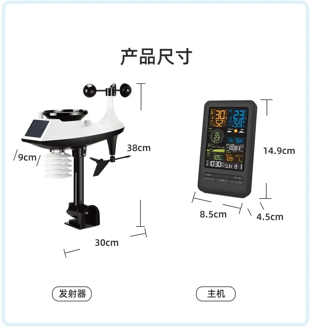 

Best sell Professional Digital Thermometer Hygrometer Temperature Humidity Gauge gricultural Greenhouse WIFI Weather S