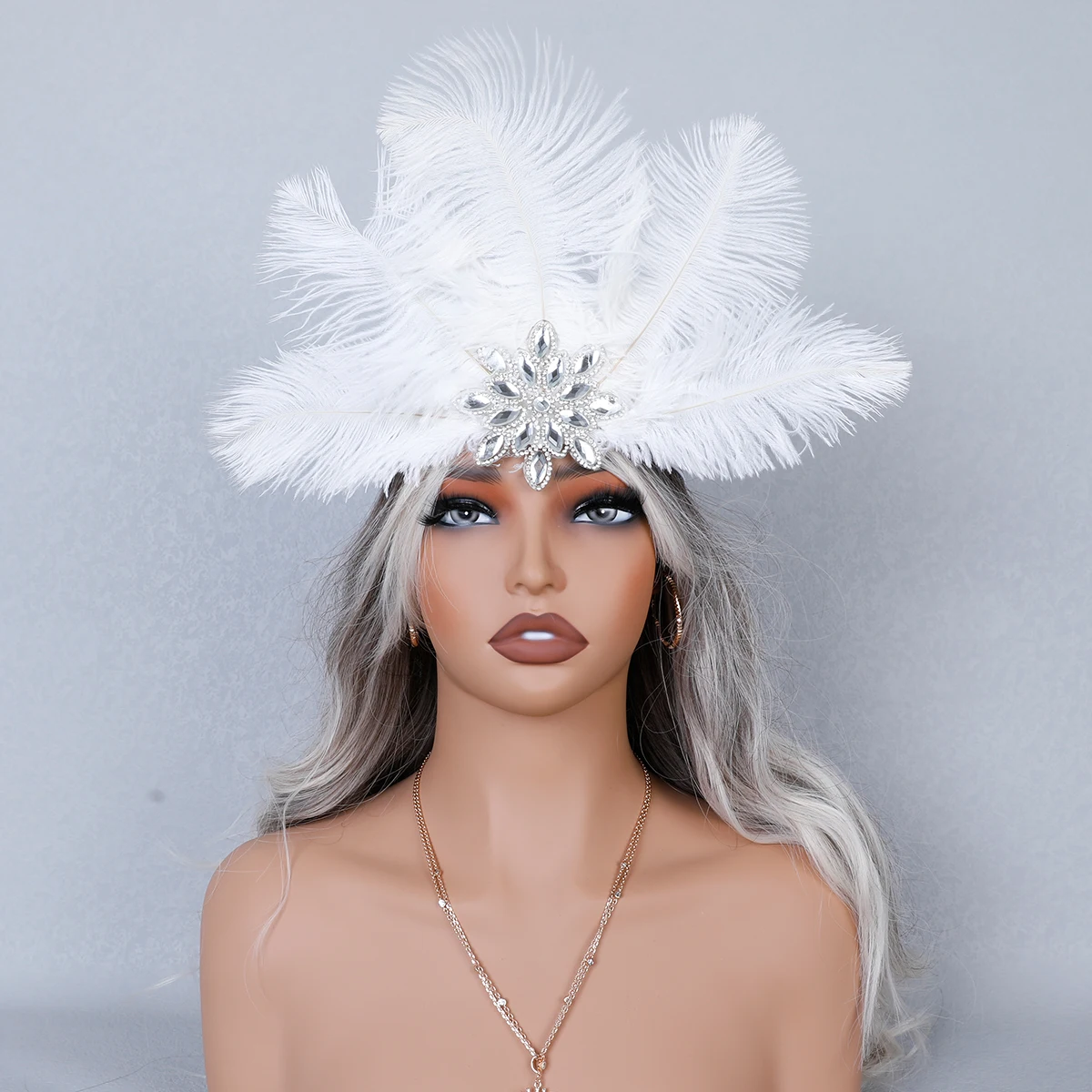 

Adjustable Band Feather Headdress For Theater/Cosplay Symbolic Respect Costume Props With Feathers
