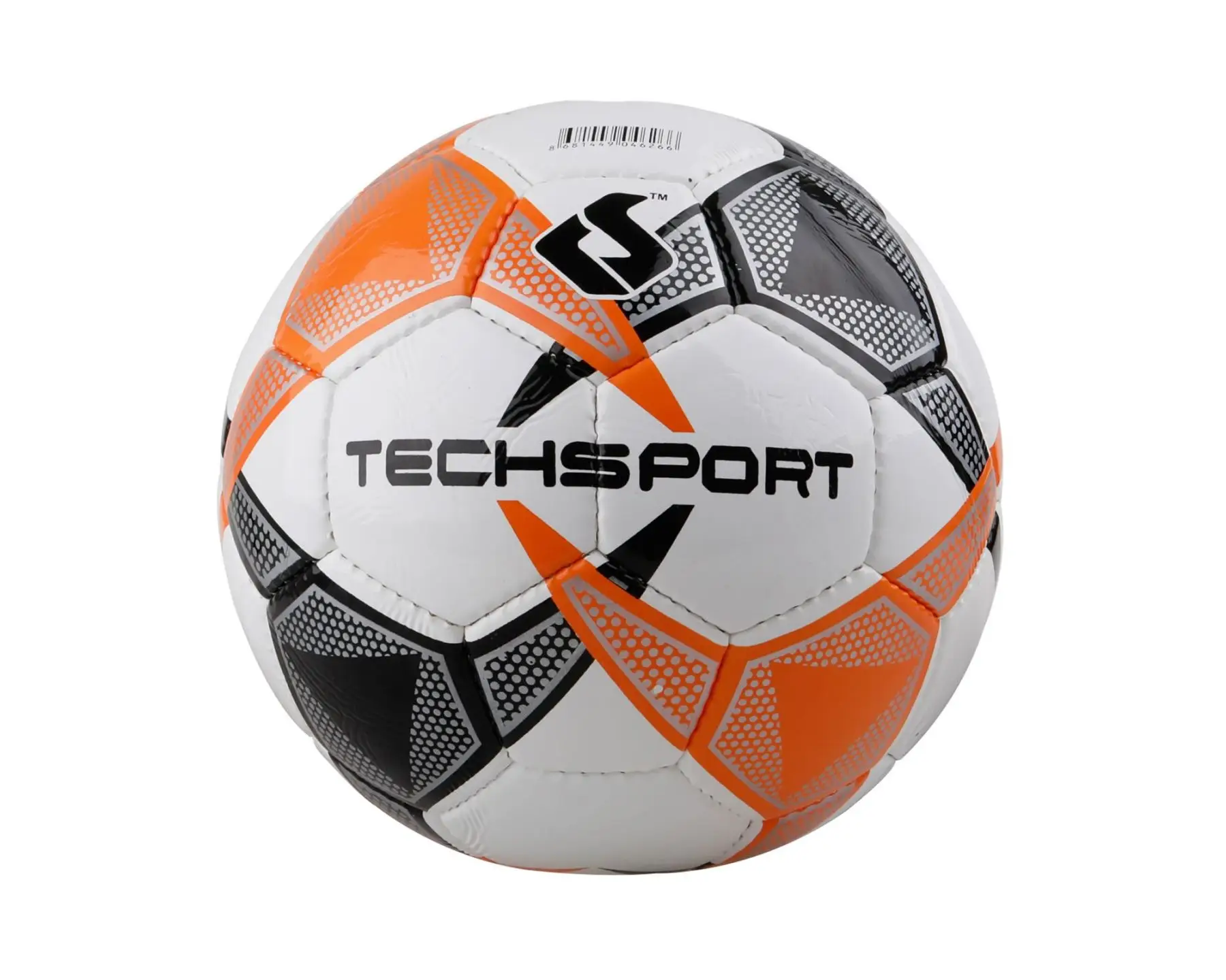 Techsport Soccer Ball High Durability Hand Stitched Training Balls Sports League Orange Soccer Ball