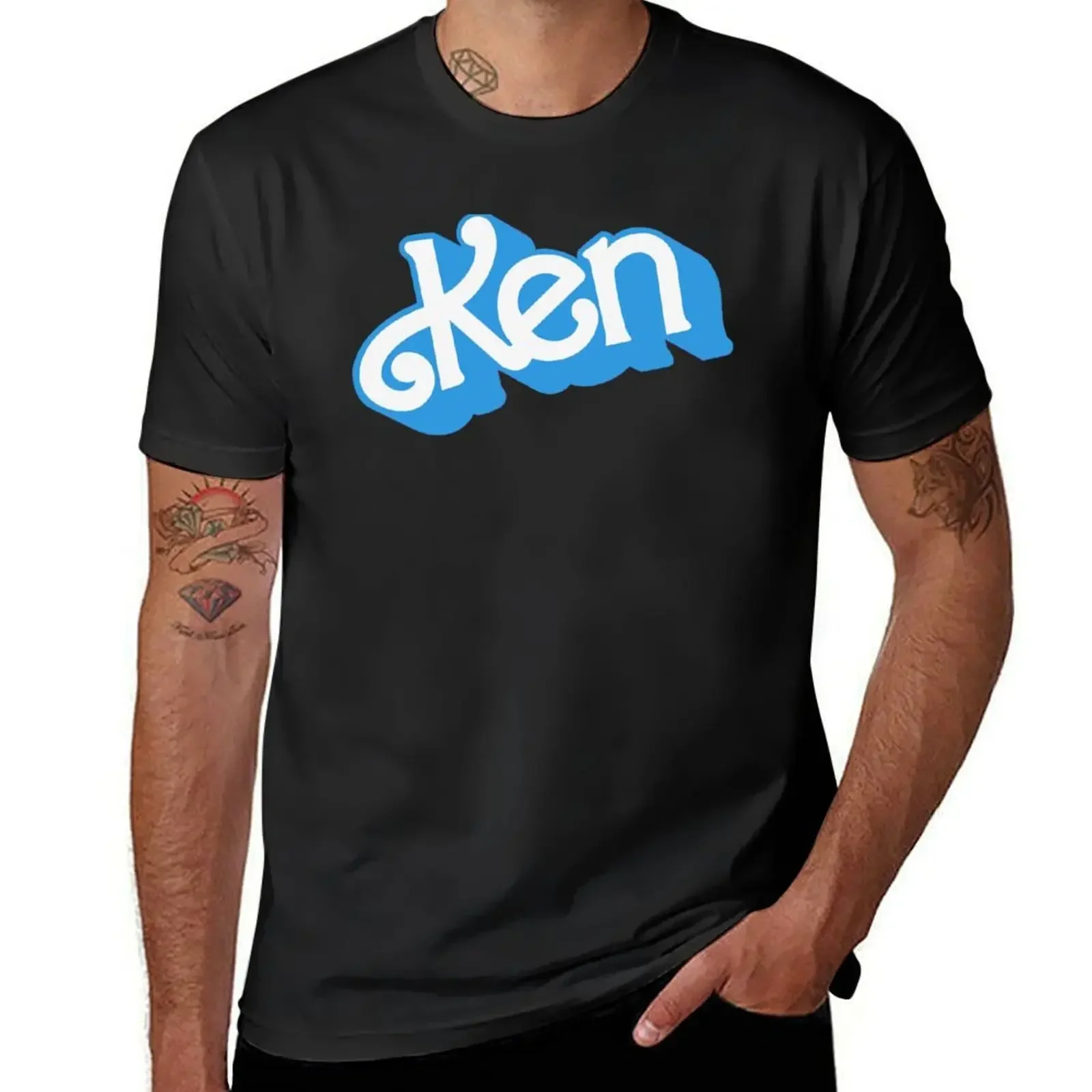 

ken logo T-Shirt sweat cotton graphic tees man t shirt mens t shirts