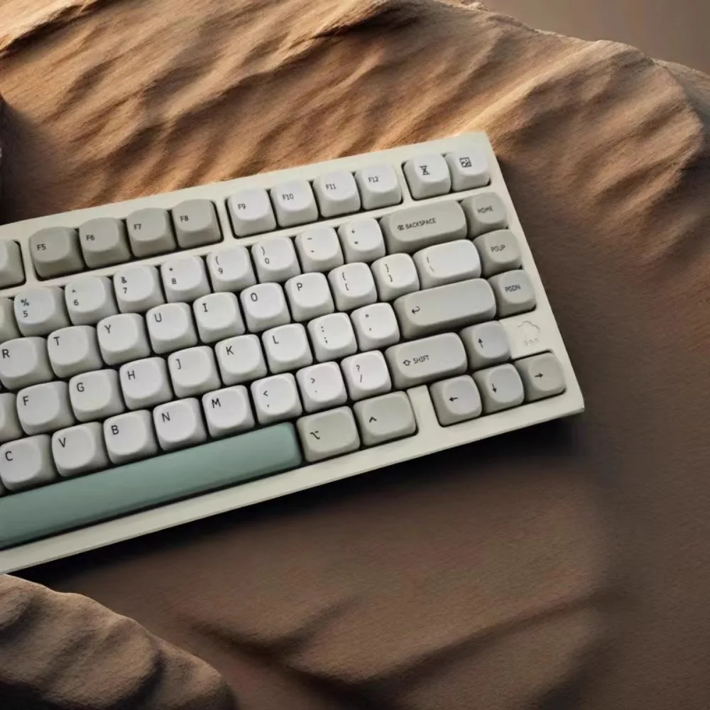 Retro Gray Theme Keycap Set 137key PC Custom Vintage Minimalist Keyboard Cap MOA Profile KeyCap for Mechanical Keyboard Alice