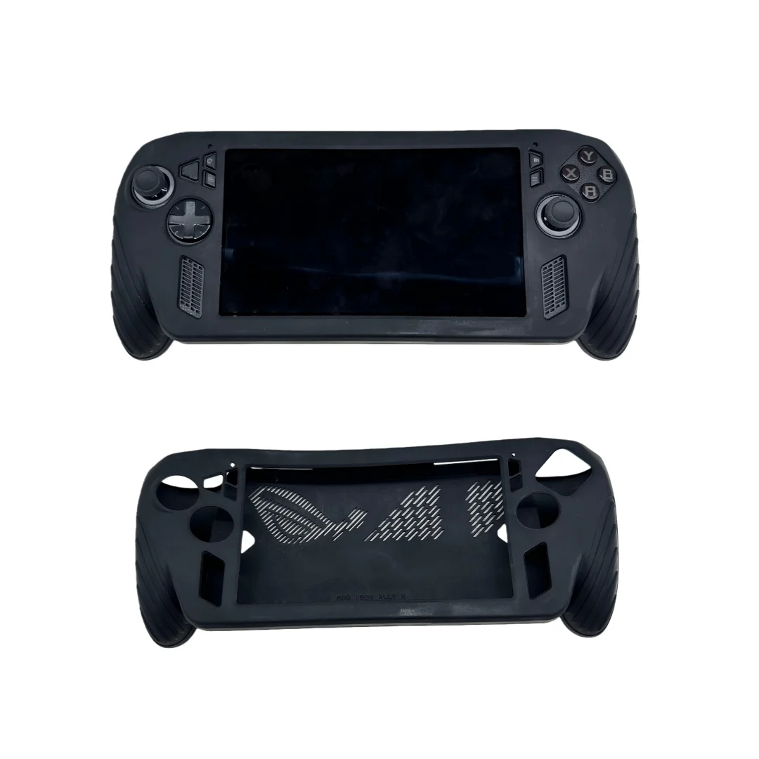 حافظة من السيليكون المقاوم للصدمات لوحدة التحكم ROG Xbox Ally، غطاء حماية بسيط بلون سادة ومضاد للانزلاق
