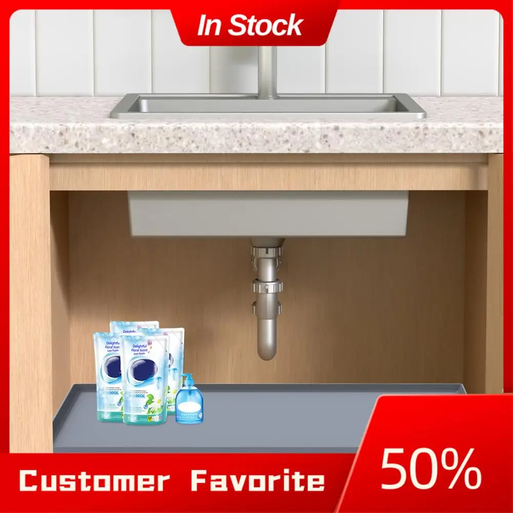 

Top Sale Waterproof Sink Pad Kitchen & Bathroom Sink Gasket Organization & Storage Of Sink Kitchen Cabinet Protection Pad