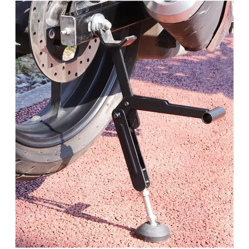 Motorcycle Stand Labor Saving Foldable Wheel Chain Cleaning Maintenance Stand Portable Labor Saving Lift Stand Jack Replacement