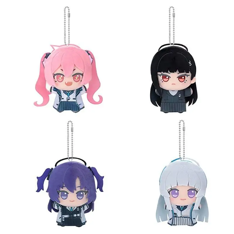 

10cm Original New Blue Archive Plush Toy Hayase Yuuka Ushio Noa Tsukatsuki Rio Kawaii Doll Pendant Keychain Kids Christmas Gifts