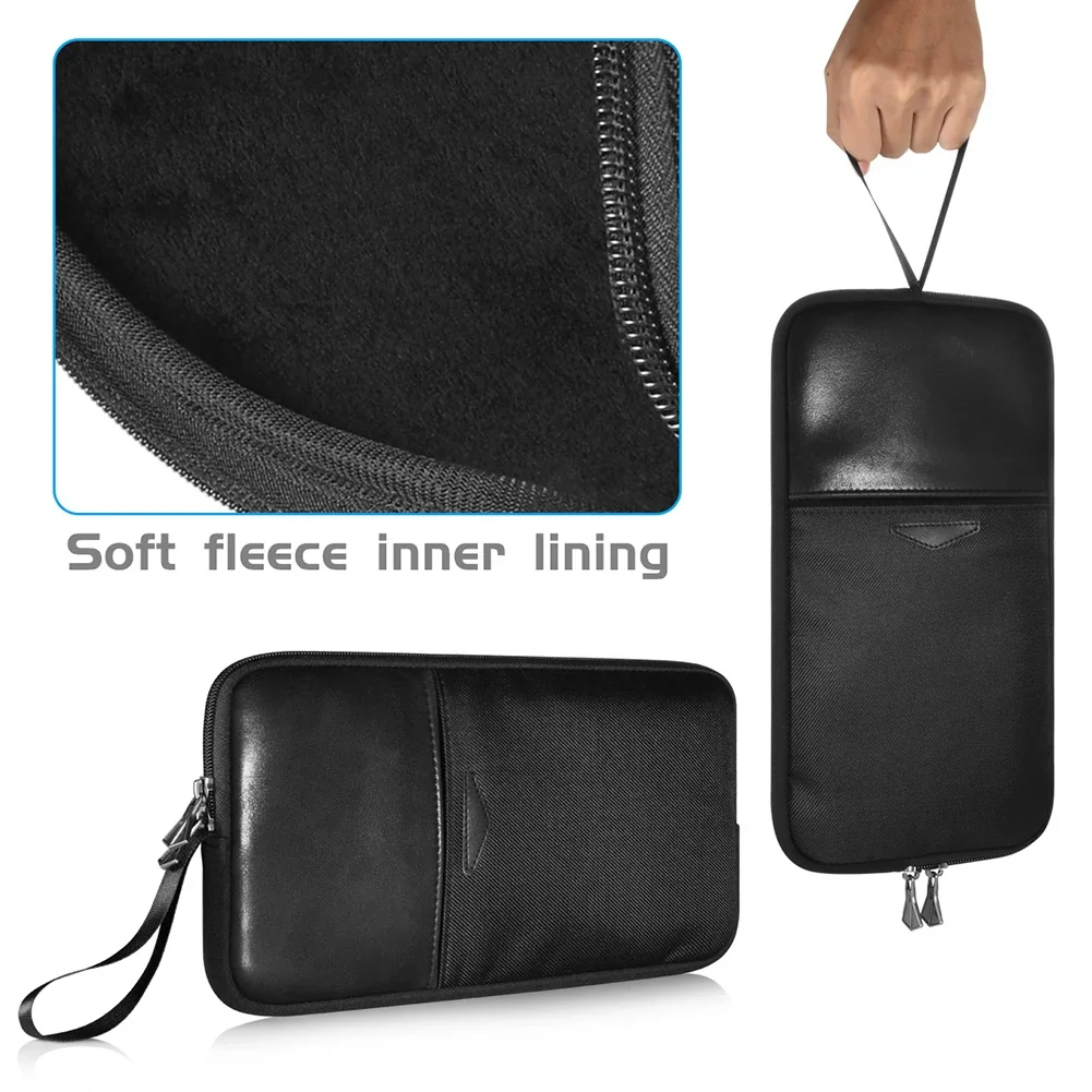 Waterproof Keyboard Storage Bag with Dustproof Neoprene Sleeve and External Pocket for Keyboard Mouse and Cable Organization
