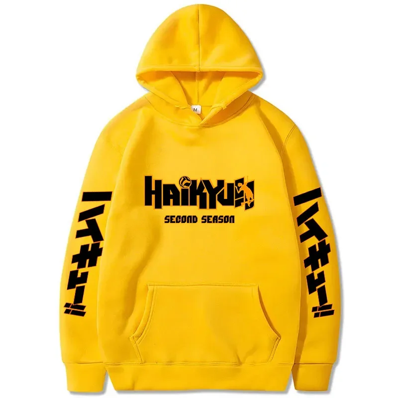 2024 Spring Men\'s Hoody Japan Anime Haikyuu Manga Printed Hoodies Men New Fashion Hoody Hip Hop Sweatshirts Pullovers Clothing