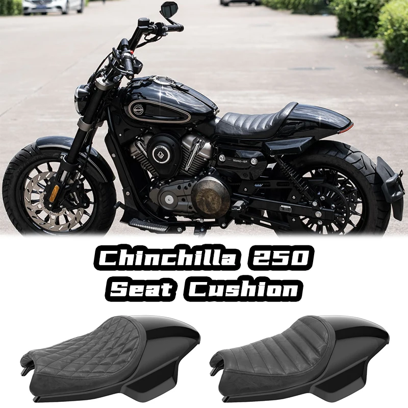 Customized Leather Plastic Motorcycle Sport Style Rear Passenger Seat Cushion Pad Cowl for Benda Chinchilla 250 Retrofit/Upgrade