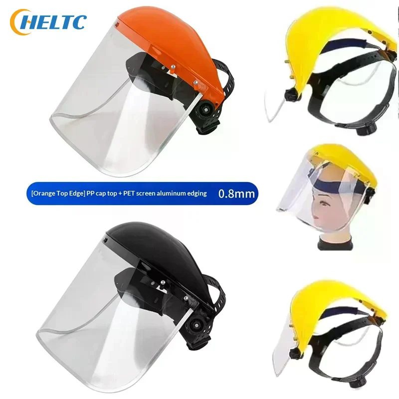 HelmetHat Garden Grass TrimmerWeed Wacker Safety Helmet Hat With Full FaceMesh Mask For Logging Brush Cutter Forestry Protection