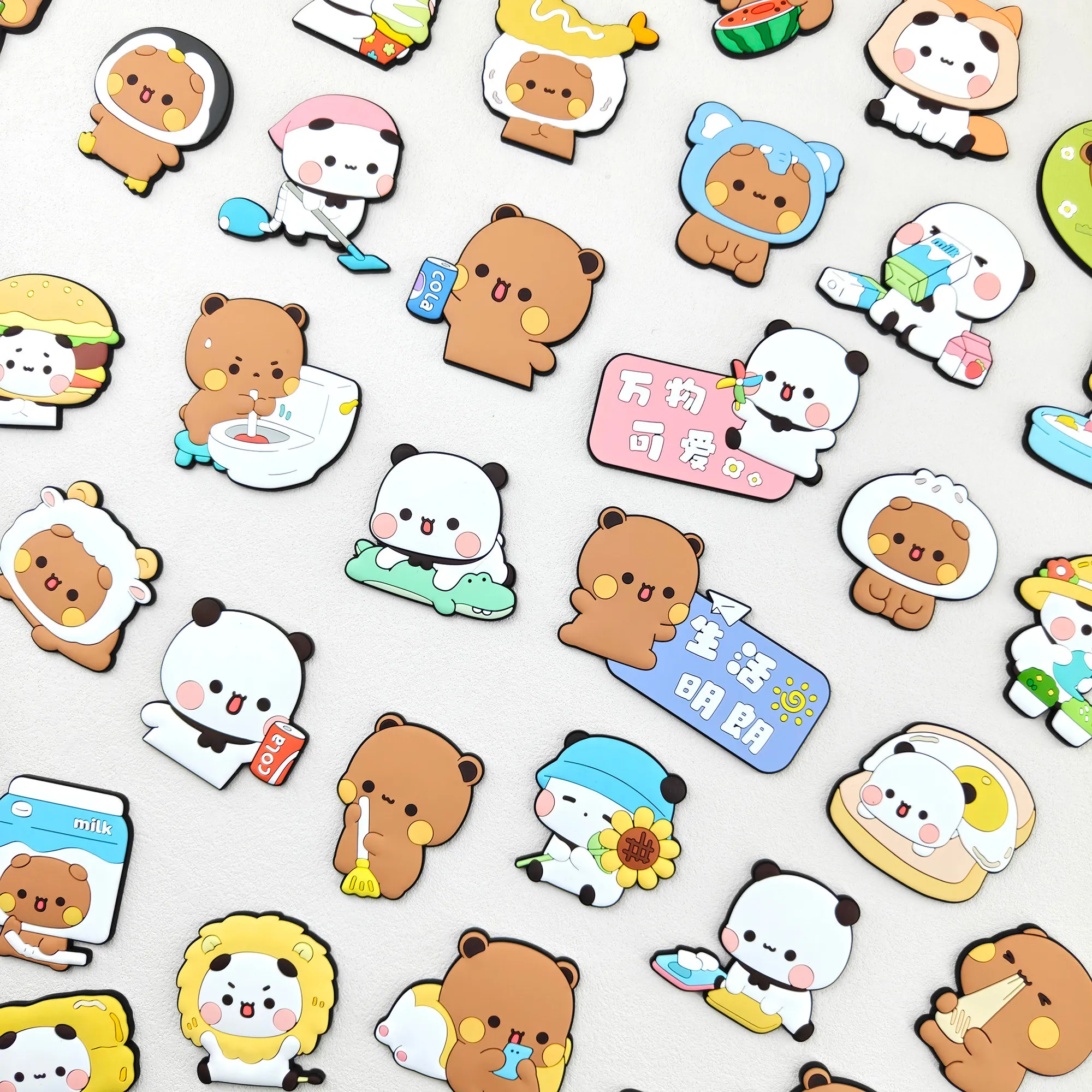 

Yier And Bubu Magnetic Fridge Magnets Cute Creative Cartoon Panda Bear Decorative Ornaments For Home Kitchen Decor Adults