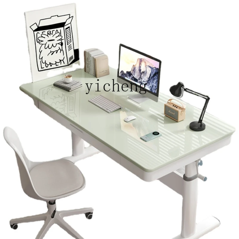 Zws Hand Lifting Desk Computer Desk Home Bedroom Study Table Student Writing Desk