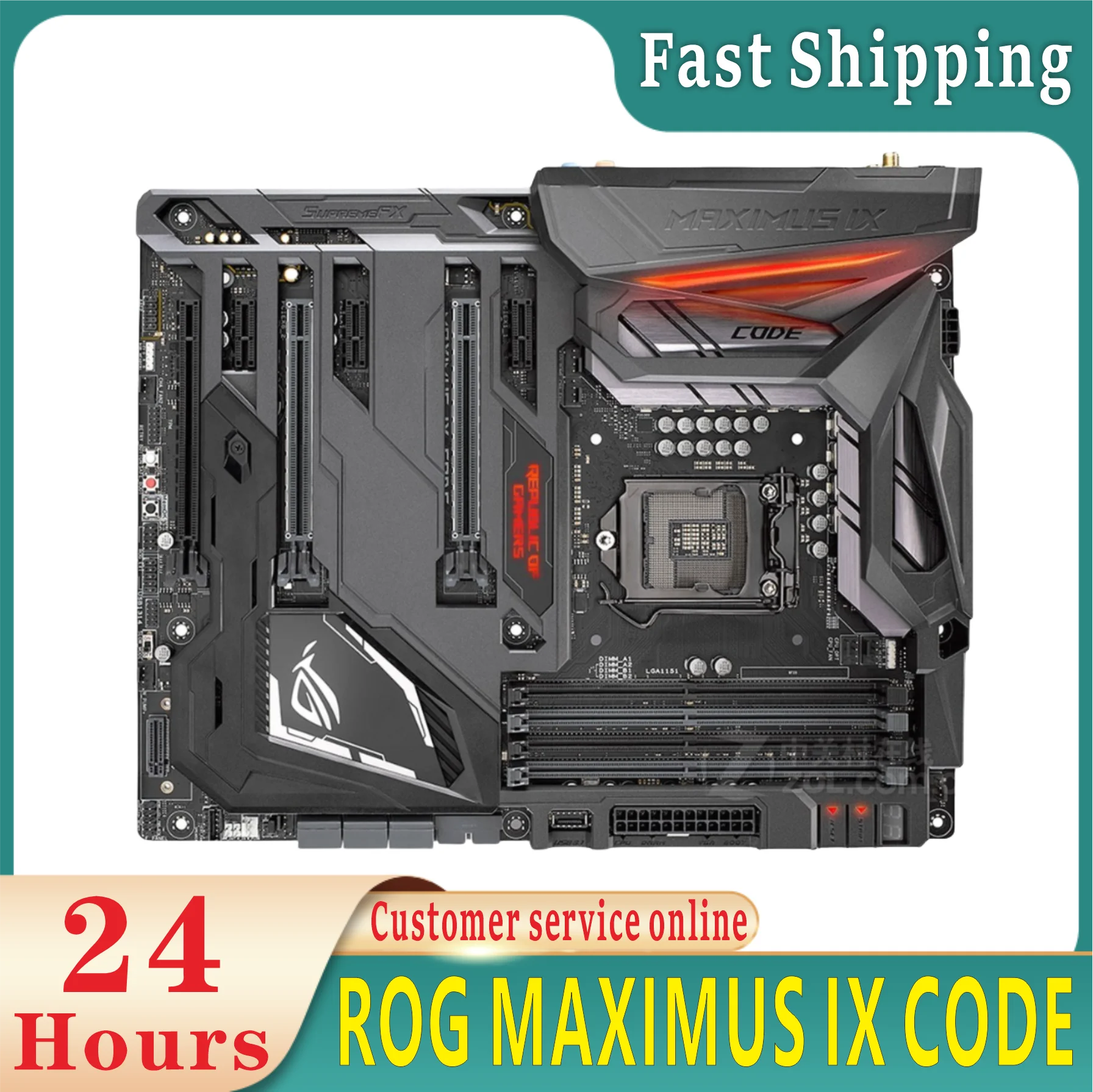 ROG MAXIMUS IX CODE motherboard Intel Z270 LGA 1151 supports i3-6100 i5-6500 i7-6700 i7-7700 Celeron G3900 CPU M.2 ATX 100% test