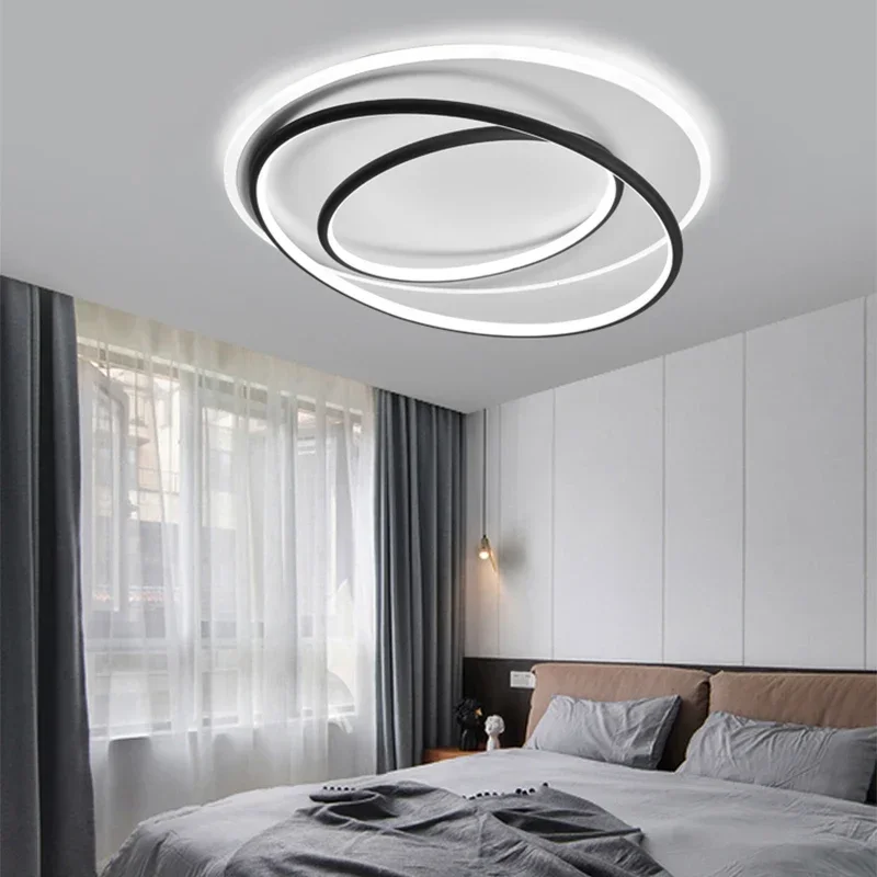 Imagem -04 - Modern Led Ceiling Light For Home Decoration Chandelier For Bedroom Living Dining Room Study Room Balcony Lighting Fixture Brilho