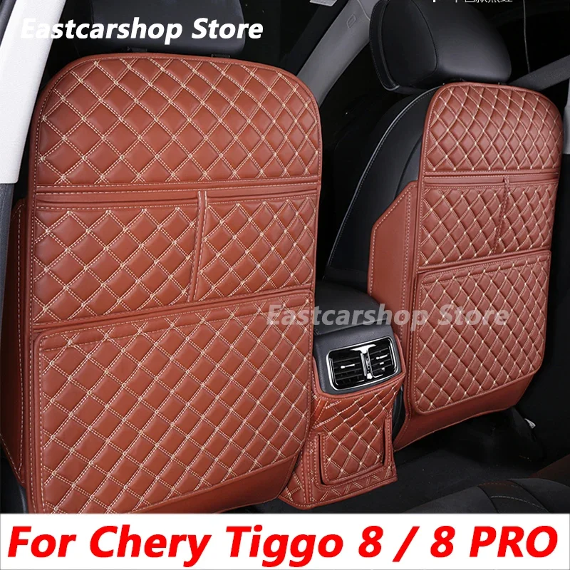 Per di Chery Tiggo 8 / 8 Pro Auto All Inclusive Sedile Posteriore Anti-Calcio Pad Sedili Posteriori Copertura di Protezione Pad Zerbino Accessori