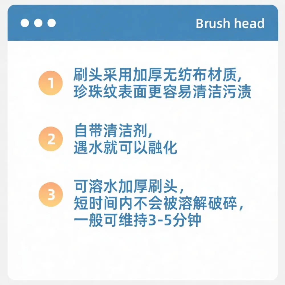 Toilet Brush Cleaning Refill Pads Disposable Water Soluble Scrubber Heads Bathroom Sanitary Accessory Maintenance
