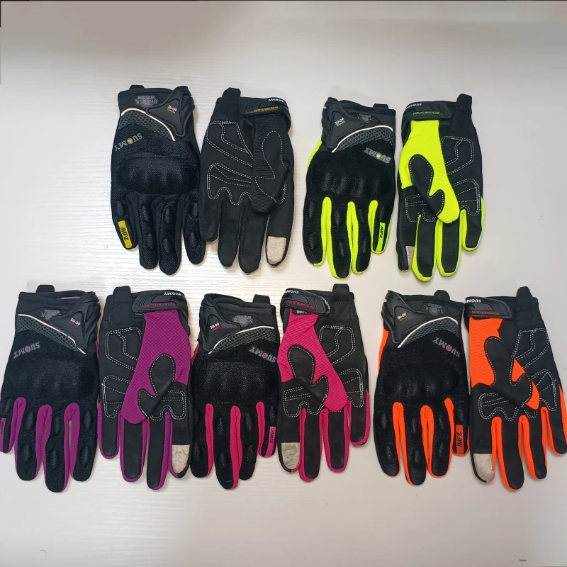 Suomy SU-09 Summer Motorcycle Gloves Mesh Breathable Moto Gloves Unisex Touch Screen Motocross Gloves Touch Screen Cycling Glove