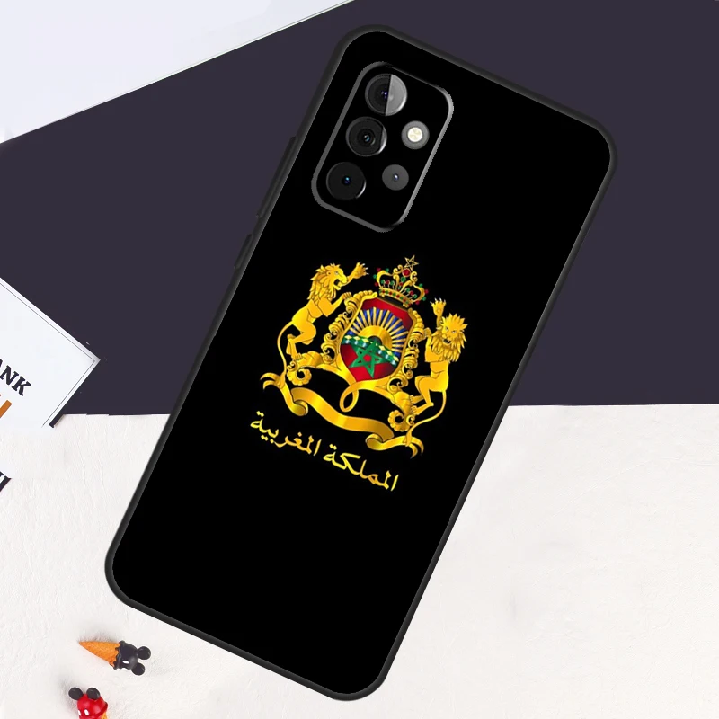 Morocco Flag Case For Samsung Galaxy A54 A34 A14 A52S A12 A22 A32 A52 A50 A51 A71 A13 A53 A33 Cover