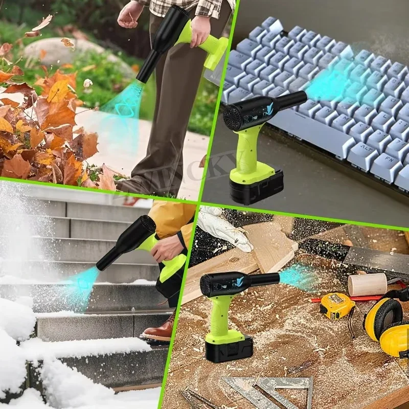 Soplador de chorro Turbo inalámbrico, ventilador de polvo eléctrico de mano, Mini soplador seco de chorro para Ryobi 18V ONE + batería P102 P103 P122 P104 P105