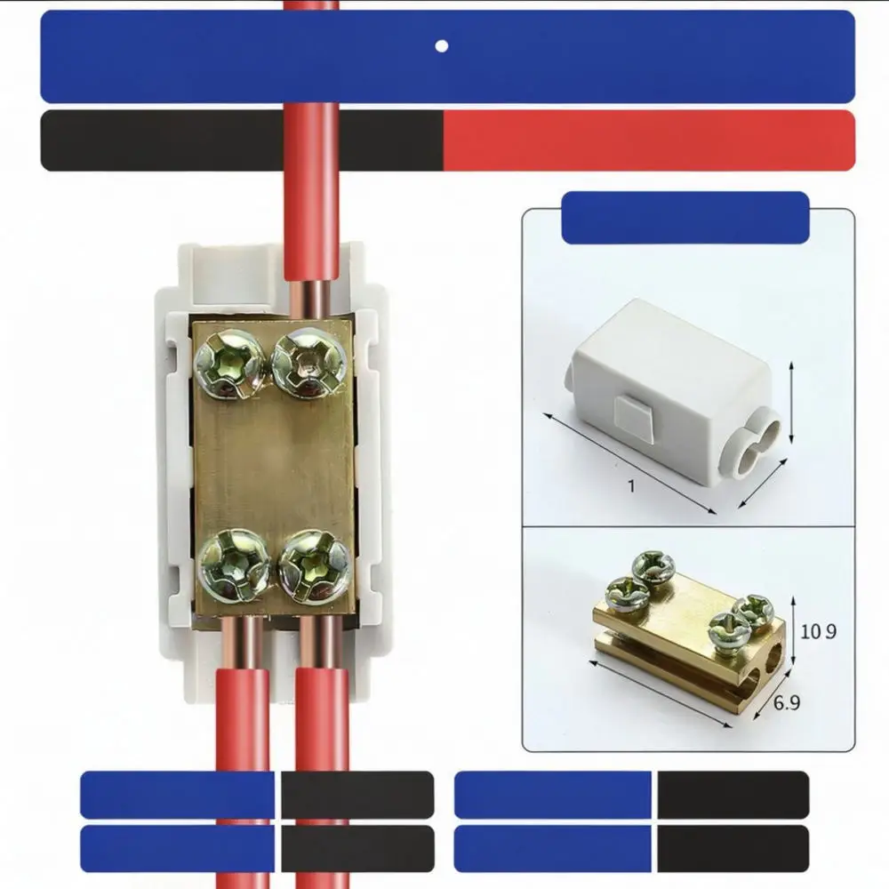 For For MG FS T Type Power Wire Splitter Industrial Electrical Terminal Block Quick Cable Branch Joint Splice Tool