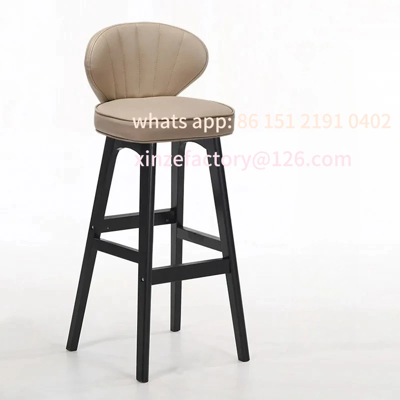Customizable Bar Chair Light Luxury Comfortable Back Ergonomic Home Restaurant
