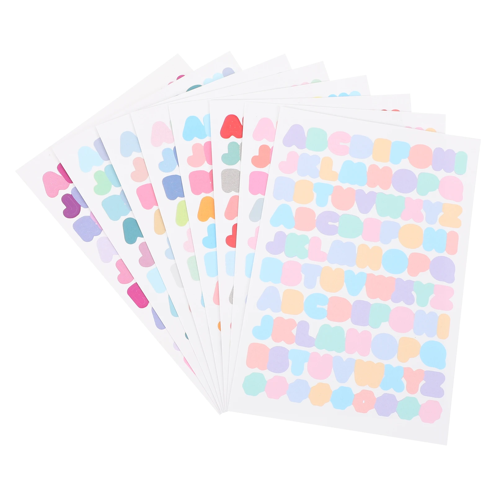 

8 Sheets Stickers Prints Sticker PVC Vintage DIY Decor Scrapbook Prints Kid Cartoon Lovely Lightweight Portable