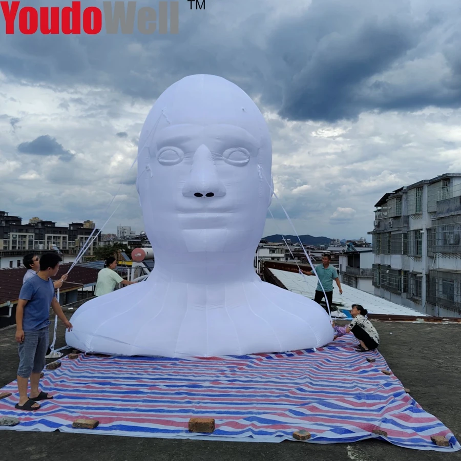 Huge Inflatable Human Head Bouncer for Events and Exhibition Halls