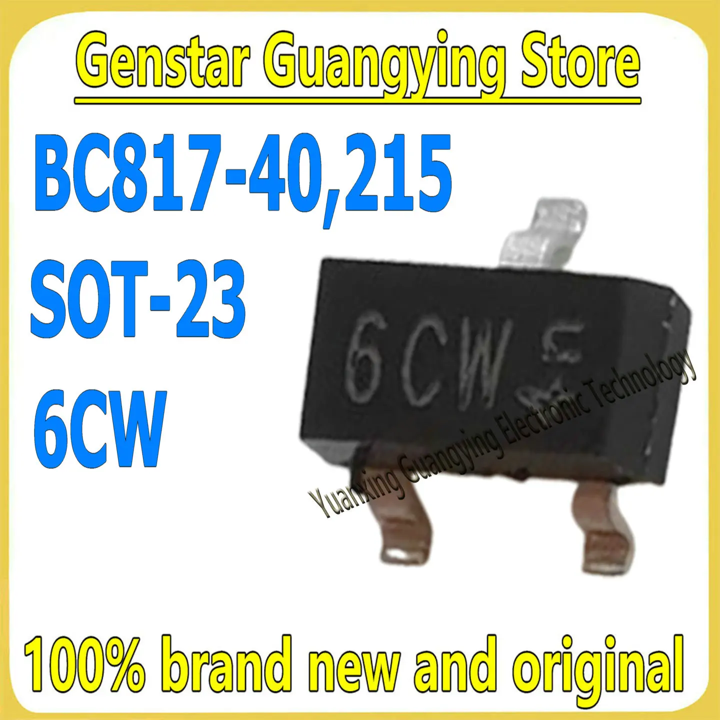 (20 Pieces) BC817-40,215 BC817-40LT1G LBC817-40LT1G Marking: 6CW 6C SOT-23 45V 500mA NPN Transistor(BJT) 100% Brand New