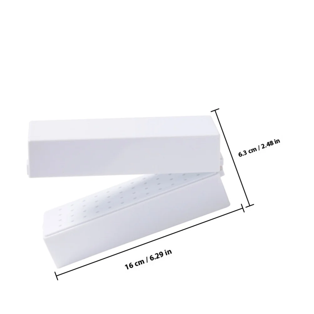 Nagel Bohrer Fall Halter Display Box Organisation Schleifen Köpfe Ordentlich Desktop Sauber Professionelle Nail art Werkzeug