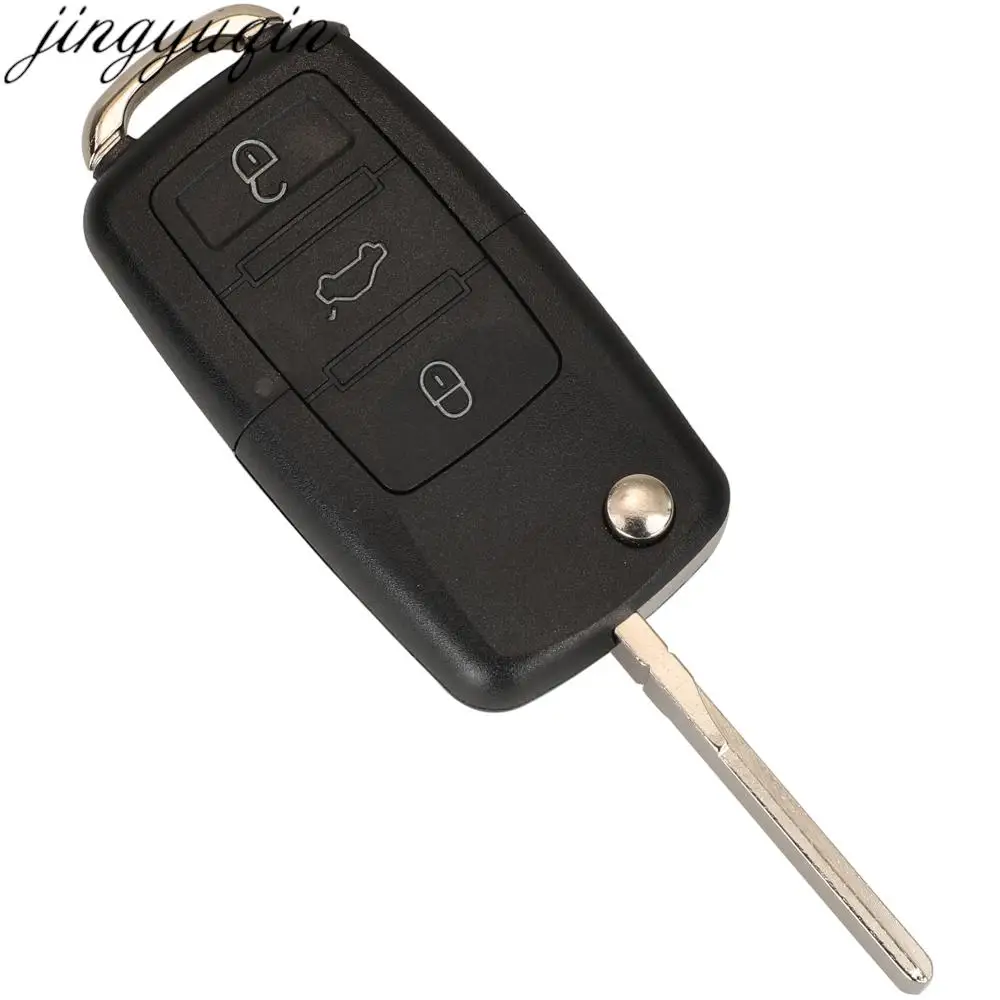 Jingyuqin 3B Remote Key 433Mhz ID48 For VW Golf Jetta Beetle Polo Tiguan Touran Caddy Eos Up 1J0959753DA/AH 1K0959753G DA8000M